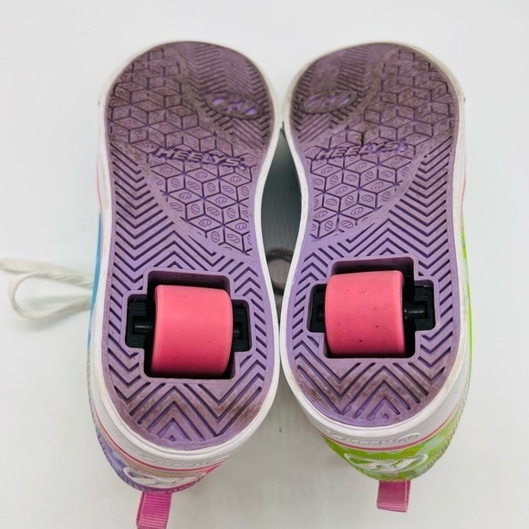 HEEELYS PRO 20 PINK & SKY BLUE ROLLER SNEAKERS YOUTH SZ 5 OR WOMENS SIZE 6 - Picture 7 of 15